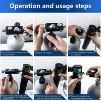 DEDEPU Watersport Scuba Tank Refill Air Conduction Adapter
