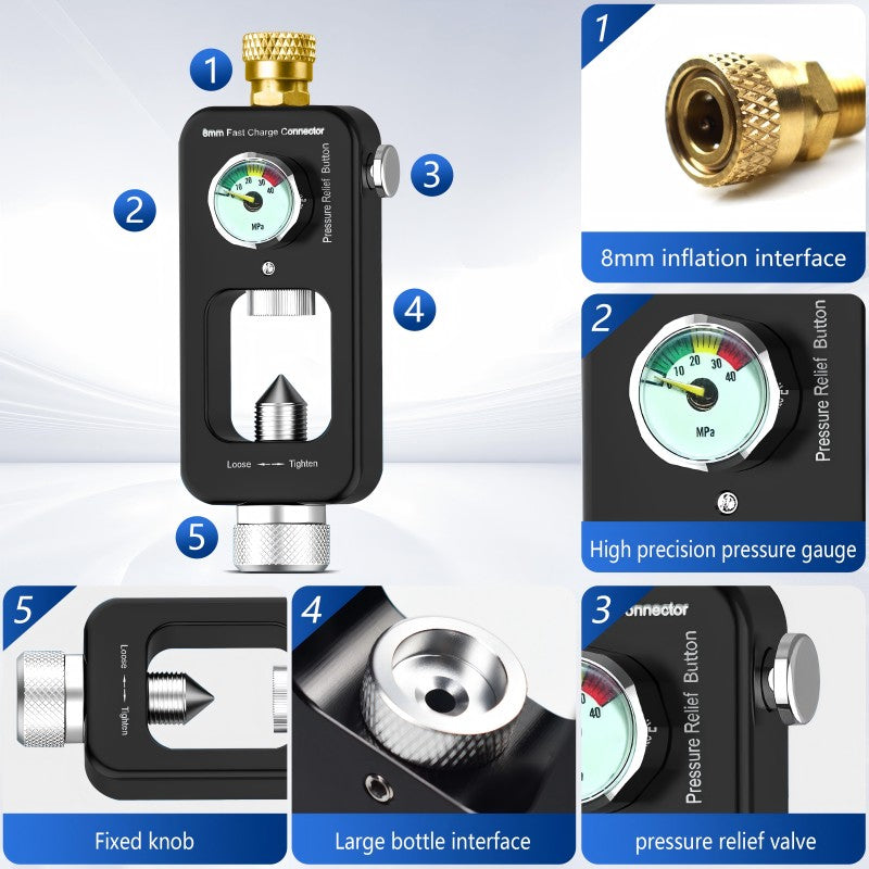 DEDEPU Watersport Scuba Tank Refill Air Conduction Adapter