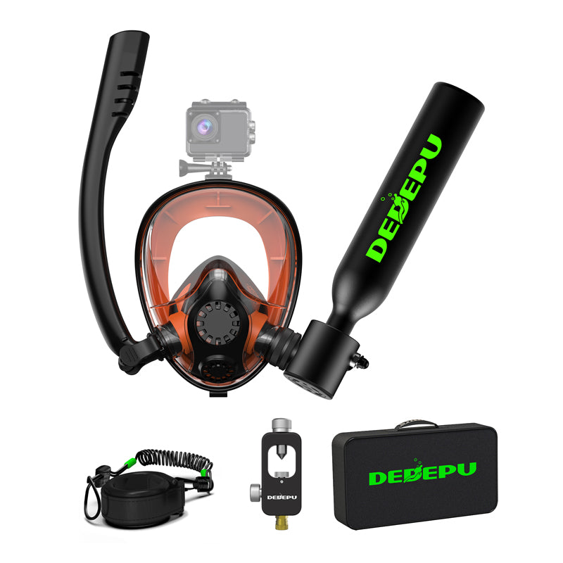 DEDEPU S3000 0.5L Mini Scuba Tank with Mask