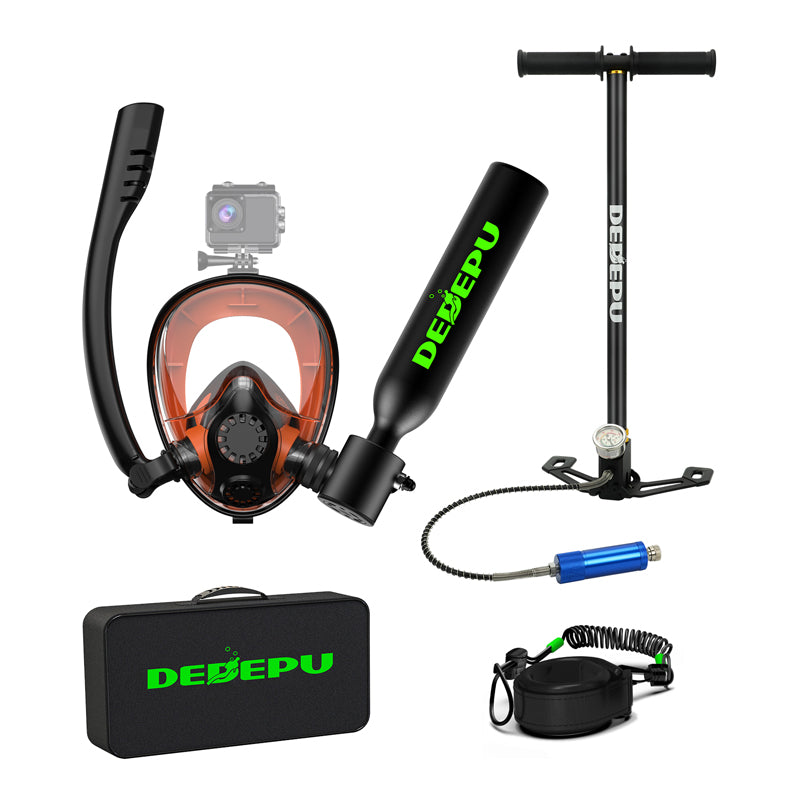 DEDEPU S3000 0.5L Mini Scuba Tank with Mask