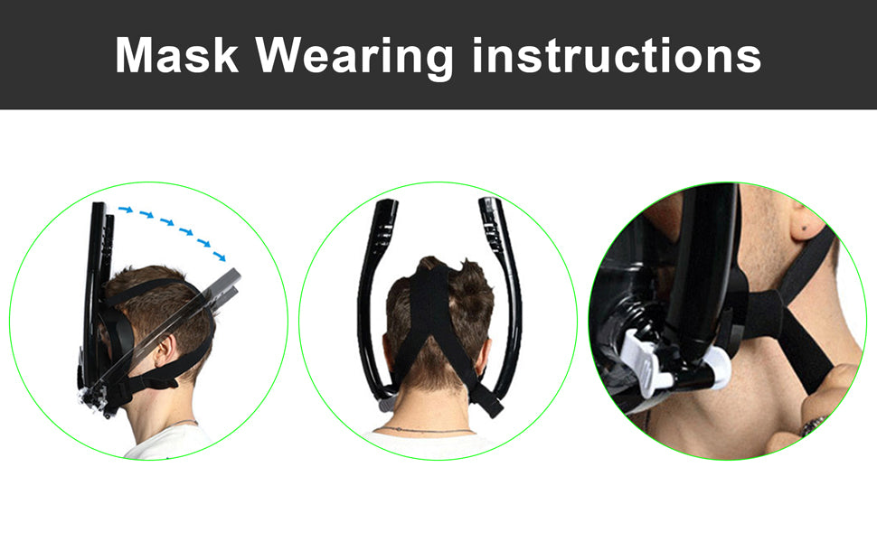 snorkel mask-mask wearing instructions