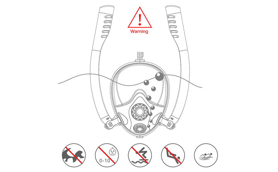 snorkel mask-Precautions