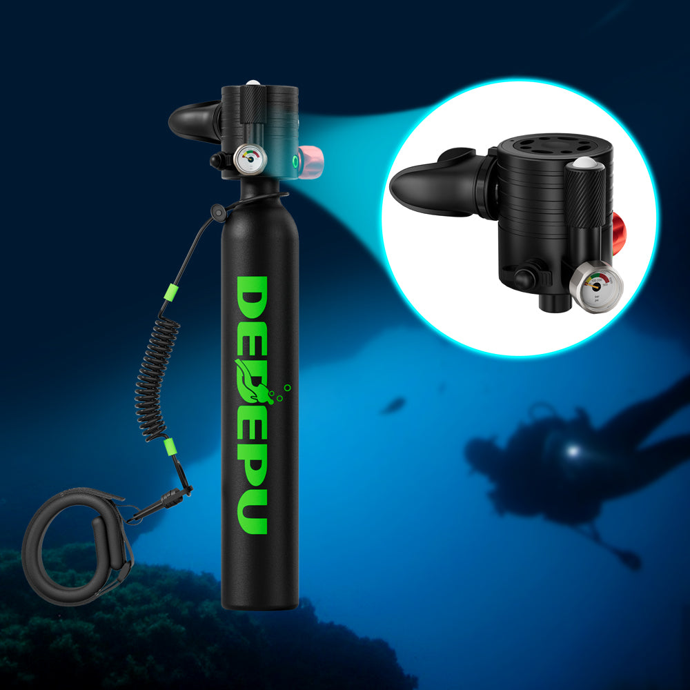 DEDEPU Orca Series 0.5L Scuba Tank with Air pressure warning light