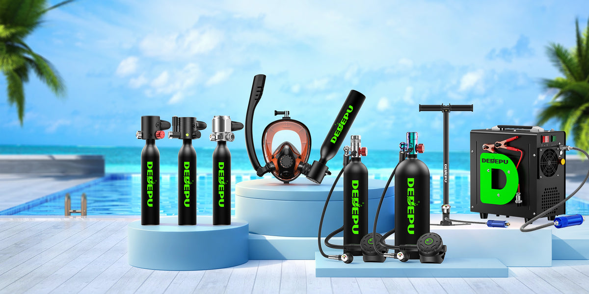Mini Scuba Tank | Lightweight Portable Diving Cylinders | DedepuDive
