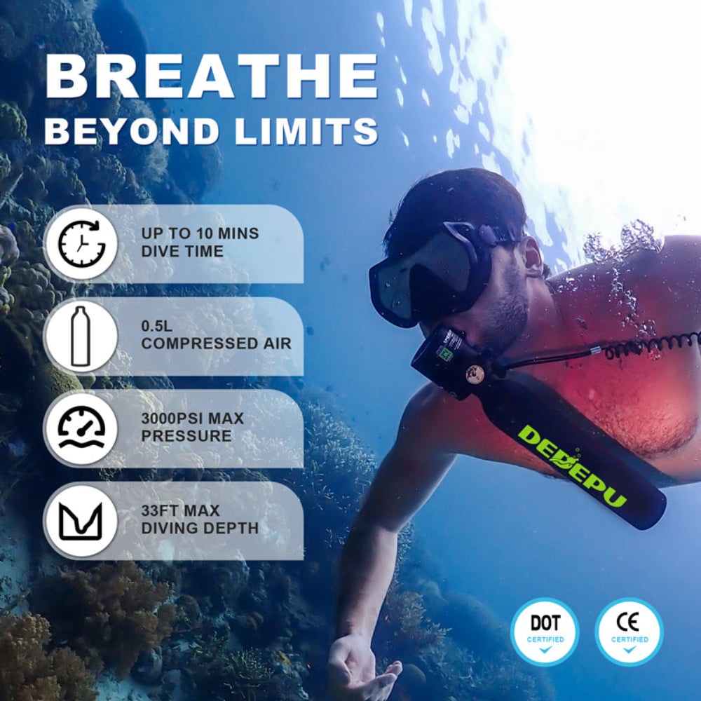 DEDEPU S3000 0.5L Mini Scuba Tank
