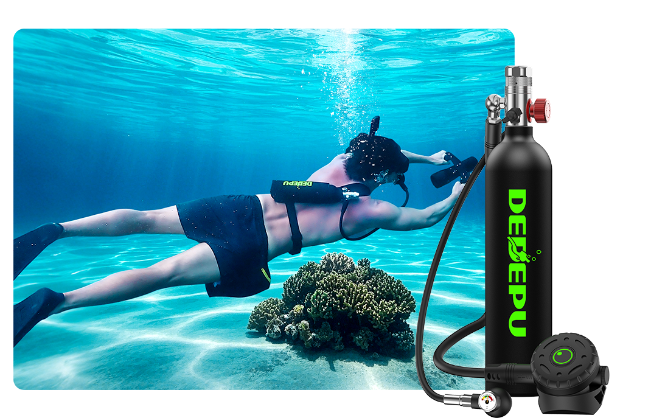 Mini Scuba Tank | Lightweight Portable Diving Cylinders | DedepuDive