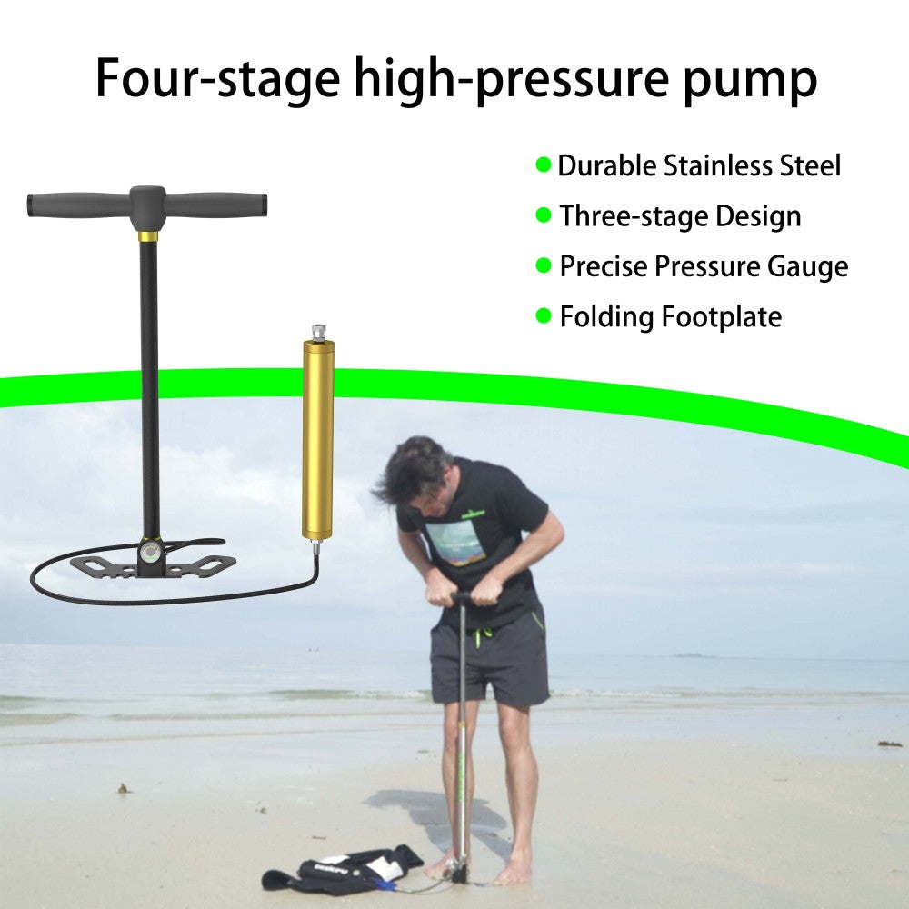 DEDEPU Newly Upgraded, Fourth-level Hand Pump, Ready to Inflate Scuba Tank Anytime