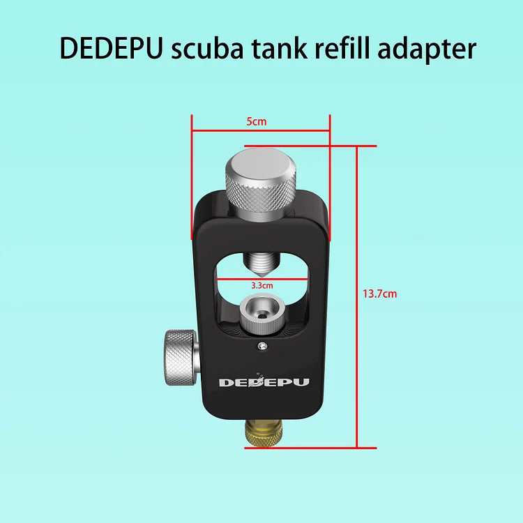 DEDEPU Watersport Scuba Tank Refill Air Conduction Adapter