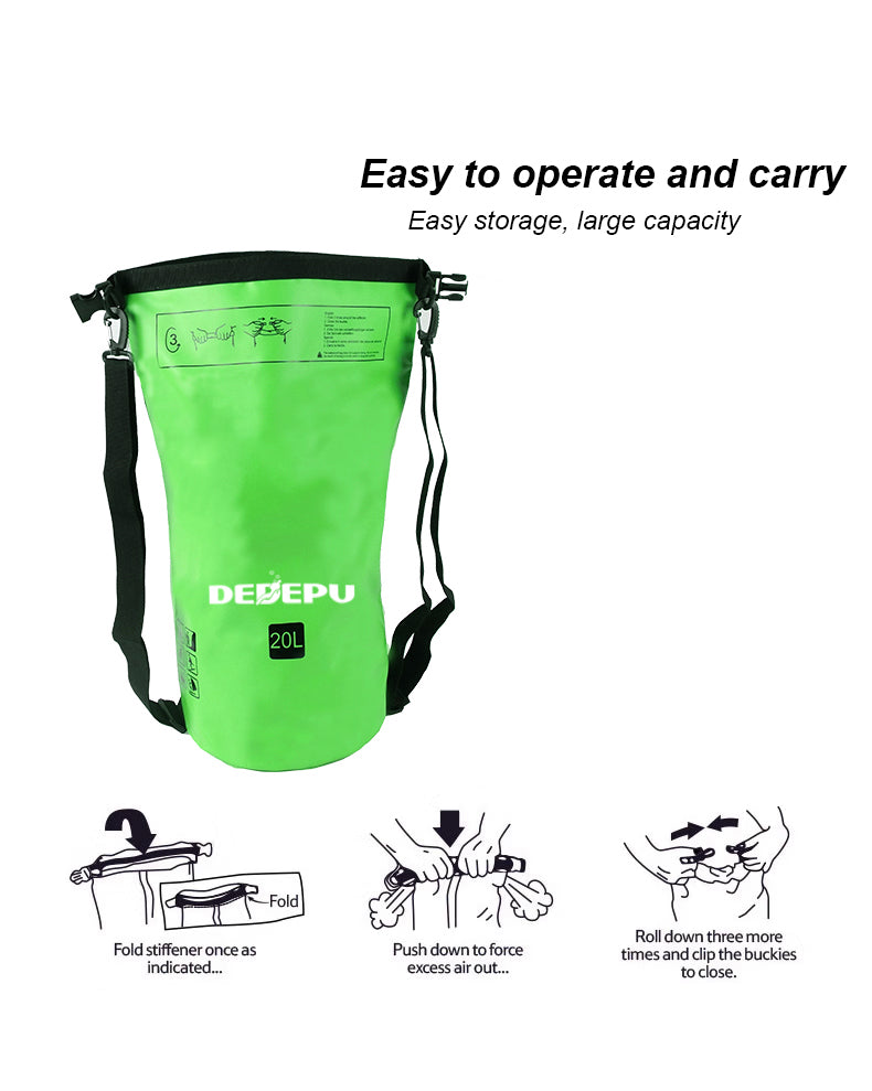 DEDEPU Outdoor diving waterproof bag with large capacity of 20L